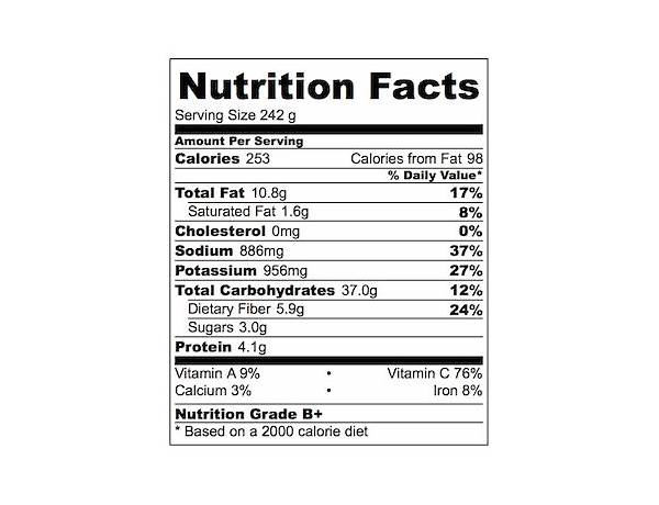 Pick 5 seasoned potato wedges nutrition facts