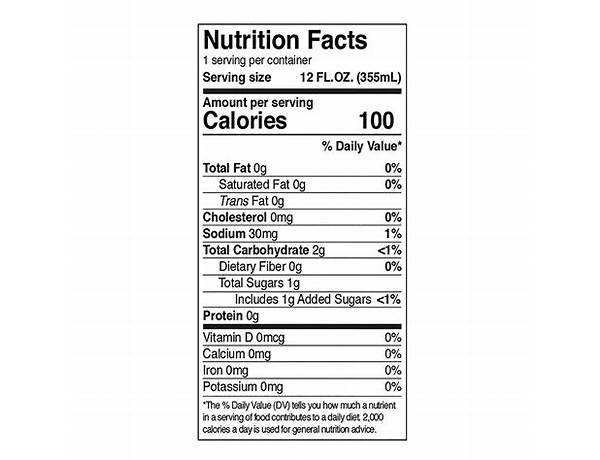 Pickle hard seltzer nutrition facts