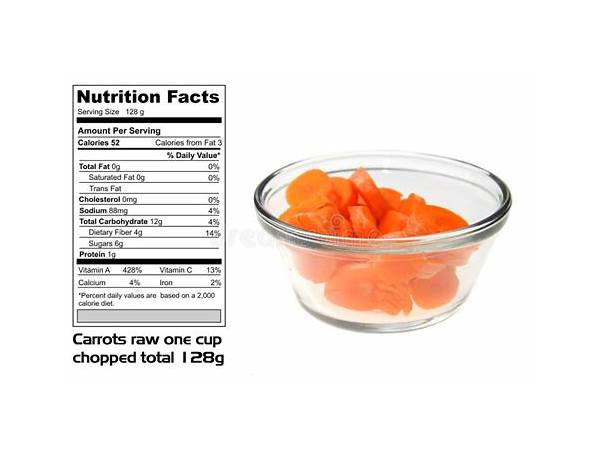 Pickled crunchy carrots nutrition facts