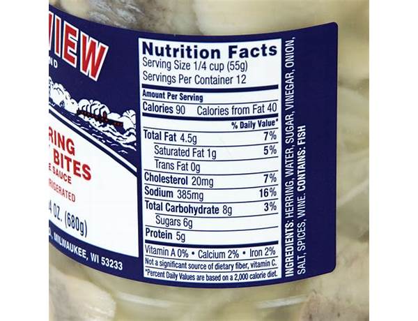Pickled herring nutrition facts
