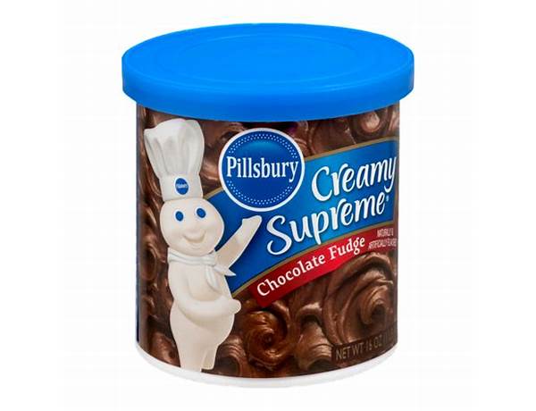 Pillsbury creamy supreme chocolate frosting food facts