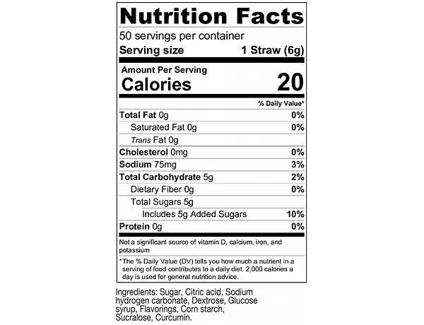 Pina colada nutrition facts