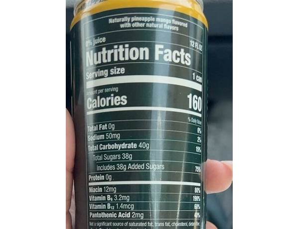 Pineapple mango nutrition facts