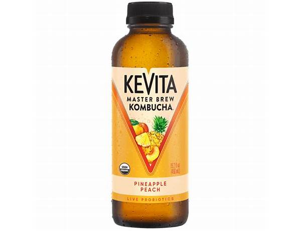 Pineapple peach master brew kombucha food facts