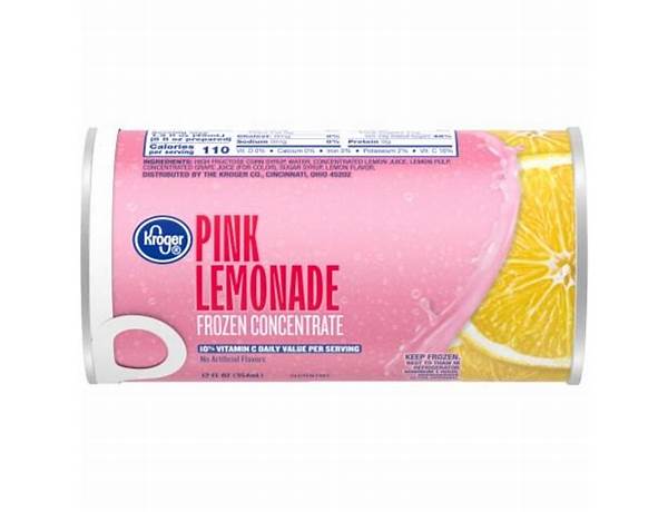 Pink lemonade frozen concentrate ingredients