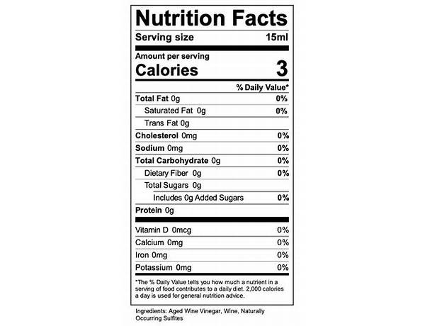 Pinot grigio nutrition facts