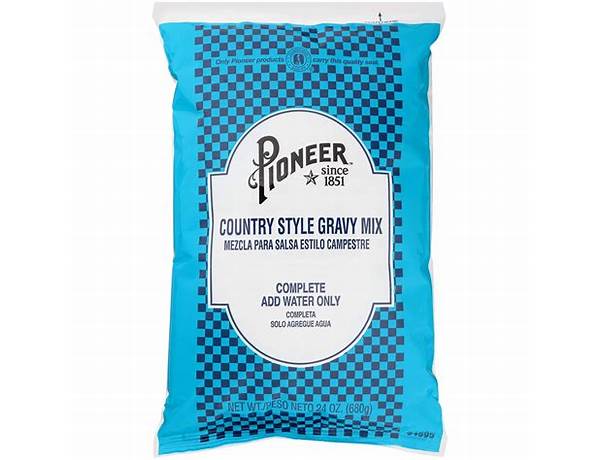 Pioneer country style gravy mix food facts