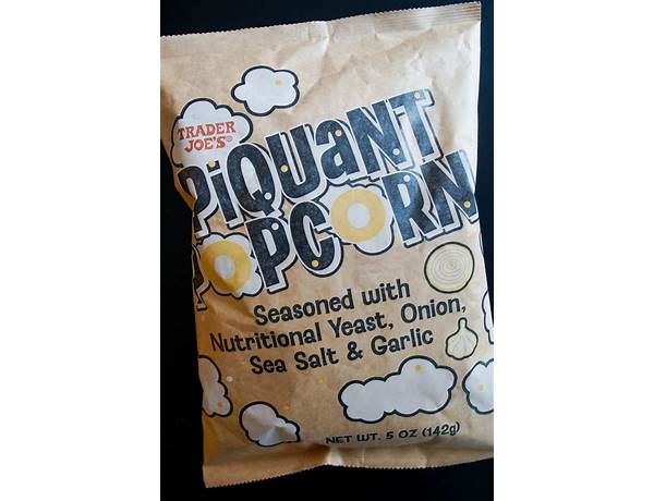 Piquant popcorn food facts