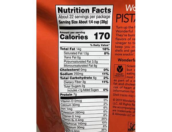 Pistachios chili roasted nutrition facts