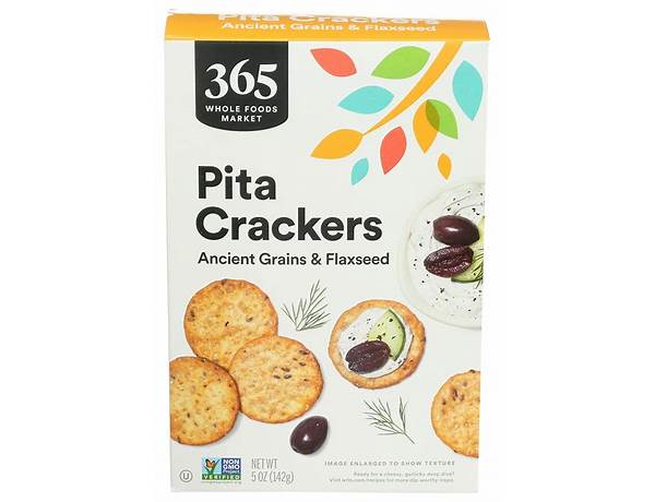 Pita crackers with ancient grain & flax seed everthing seasoning food facts