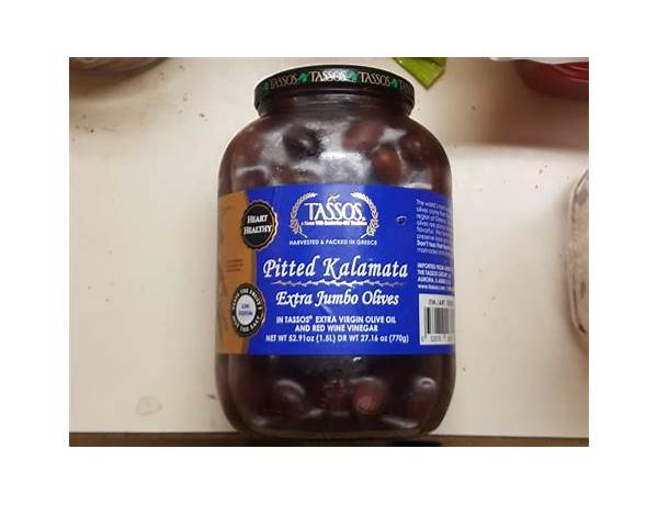 Pitted kalamata olives food facts