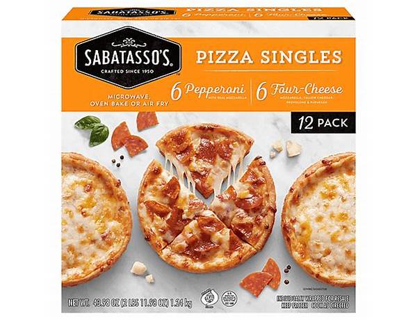 Pizza singles pepperoni ingredients