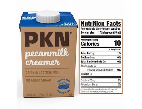 Pkn pecanmilk creamer ingredients