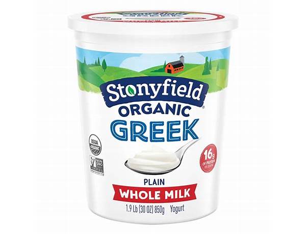 Plain whole milk greek yogurt food facts
