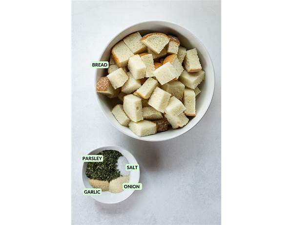 Plant croutons ingredients