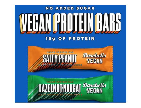 Plant-based protein bar food facts