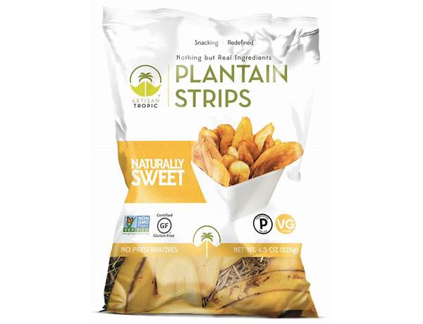 Plantain strips ingredients
