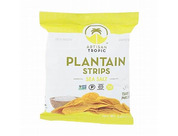 Plantain strips with sea salt food facts