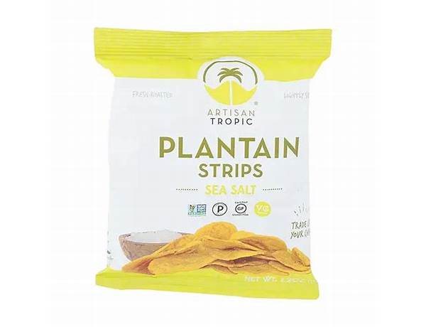 Plantain strips with sea salt nutrition facts