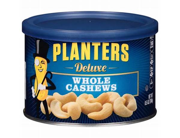 Planters, deluxe whole cashews ingredients
