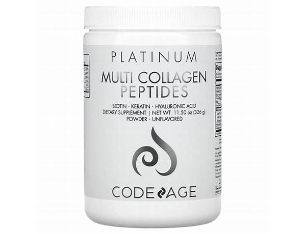 Platinum multi collagen ingredients