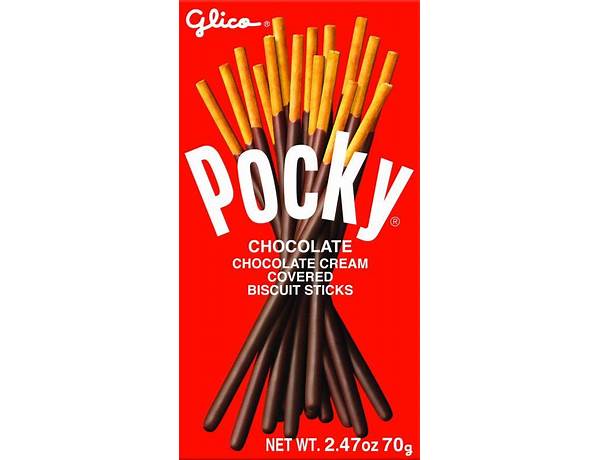 Pocky chocolate covered biscuit sticks food facts