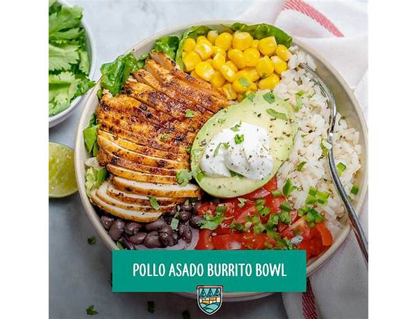 Pollo asado burrito ingredients