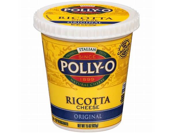 Polly o original ricotta cheese food facts