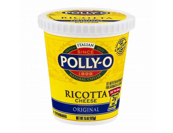 Polly o original ricotta cheese ingredients