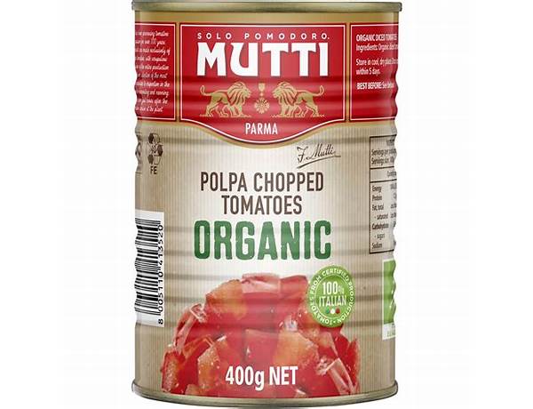 Polpa chopped tomatoes (organic) food facts