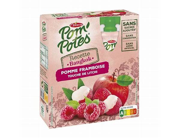 Pom’ potes pomme framboise touche de litchi food facts