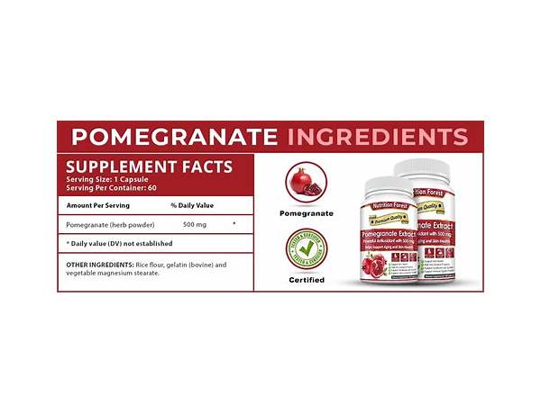 Pomegranate ingredients