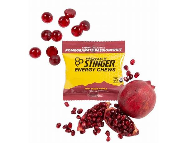 Pomegranate passionfruit energy chews food facts