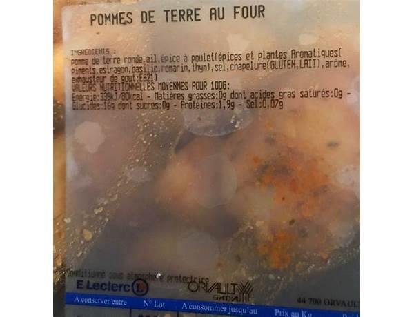 Pommé leclerc - food facts