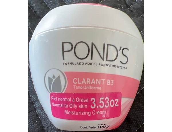 Ponds clarant food facts