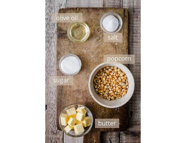 Pop corn ingredients