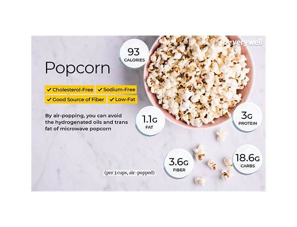 Pop corn nutrition facts