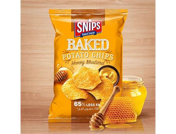 Popped potato chips (honey mustard) food facts