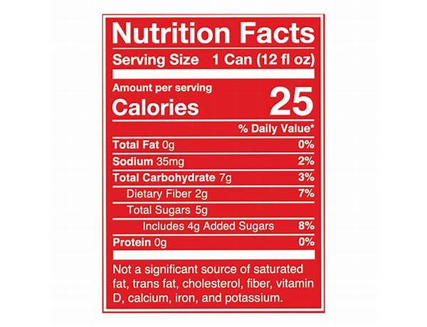 Poppi classic cola nutrition facts