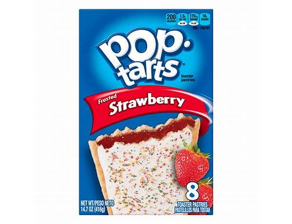 Poptarts frosted strawberry box food facts