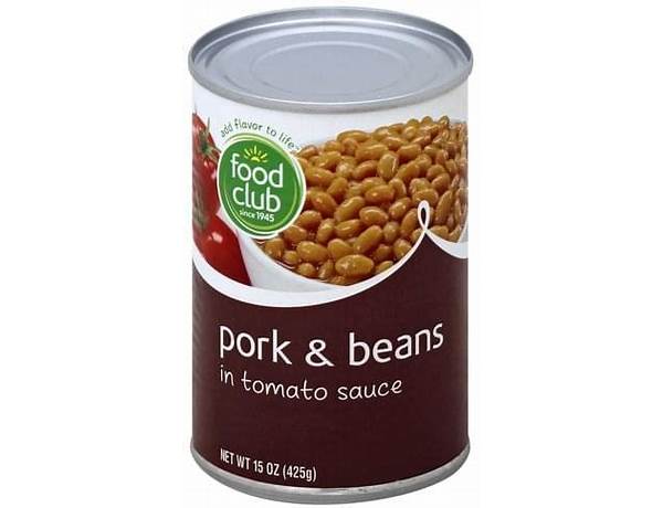 Pork and beans in tomato sauce food facts