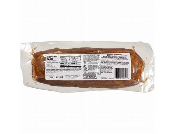 Pork tenderlion teriyaki nutrition facts