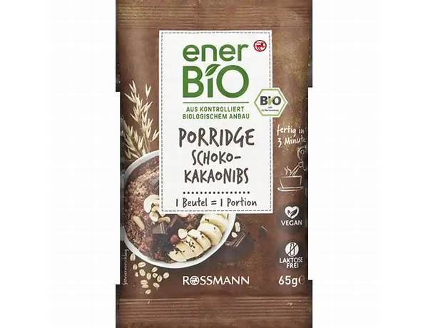 Porridge schoko kakaonibs food facts