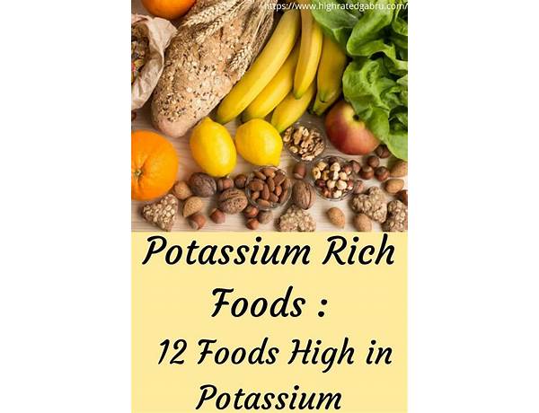 Potassium food facts