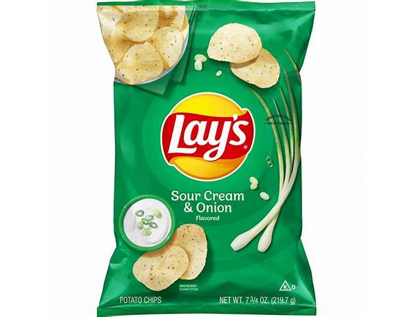 Potato chips sour cream & onion food facts