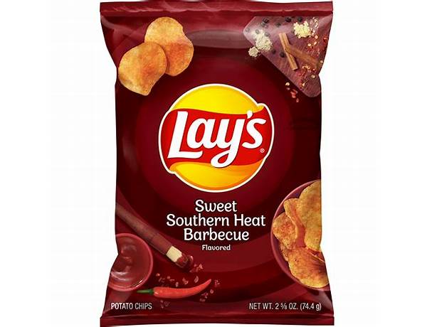 Potato chips sweet southern heat barbecue food facts