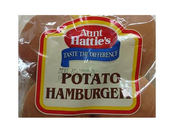 Potato hamburger buns food facts