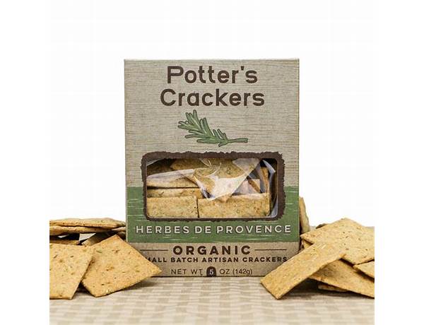 Potter’s crackers herbes de provence food facts