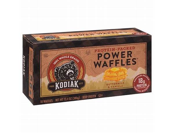 Power waffles buttermilk & vanilla food facts