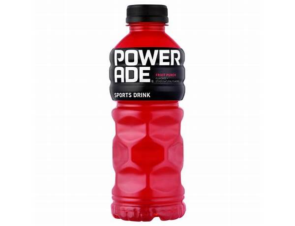 Powerade sports drink fruit punch ingredients